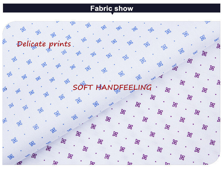 CVC poplin print shirt dress fabric 6009 7