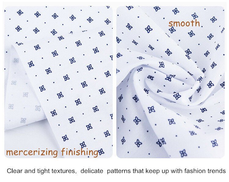 CVC poplin print shirt dress fabric 6009 9