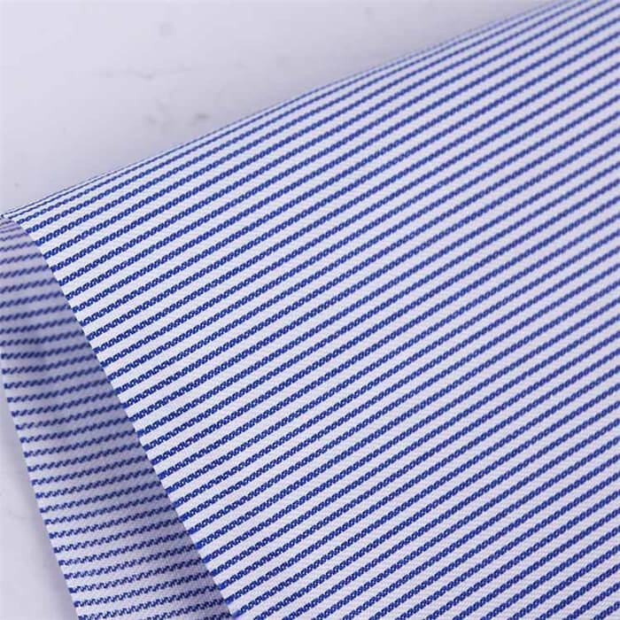 Cotton poly twill stripe shirt fabric 1015 3