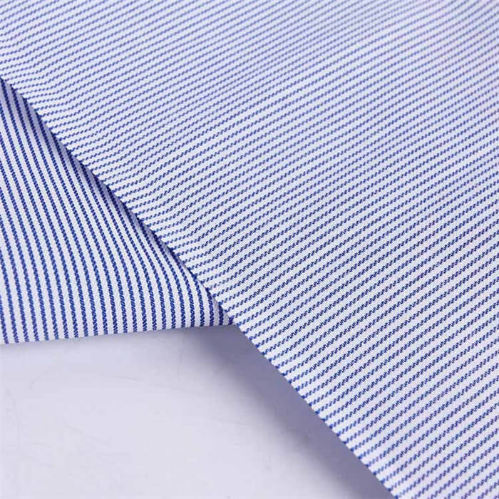 Cotton poly twill stripe shirt fabric 1015 5