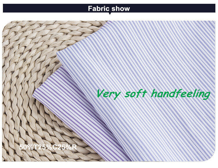 TCR twill stripe shirt dress fabric 1095 7