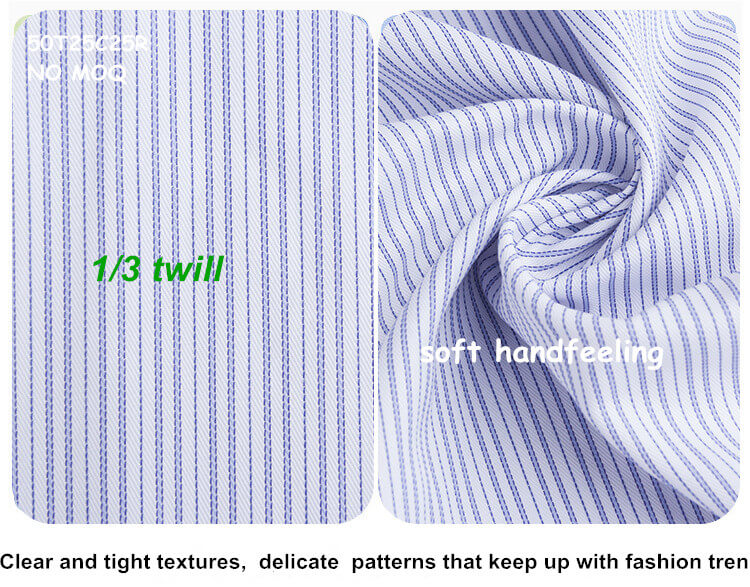 TCR twill stripe shirt dress fabric 1095 9