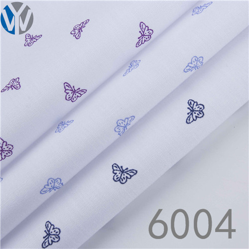 CVC poplin print shirt dress fabric 6004