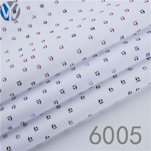CVC poplin print shirt dress fabric 6005