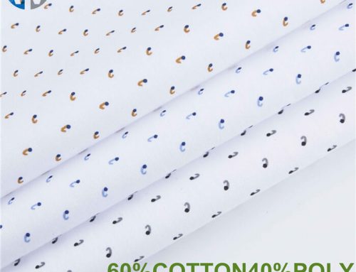 CVC poplin 60/40print shirt dress fabric 6007