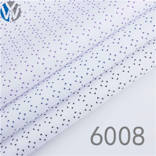CVC poplin print shirt dress fabric 6008