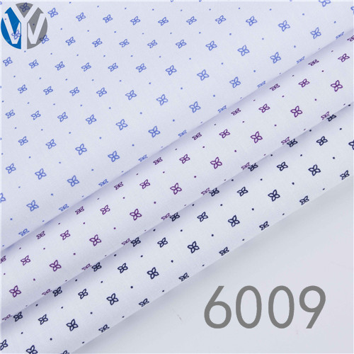 CVC poplin print shirt dress fabric 6009