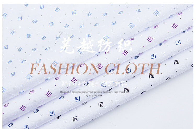 CVC poplin print shirt dress fabric 6011 6