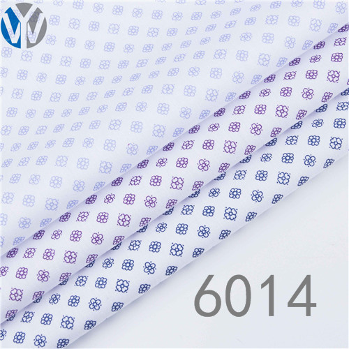 CVC poplin print shirt dress fabric 6014