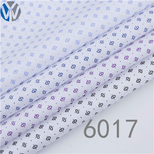 CVC poplin print shirt dress fabric 6017