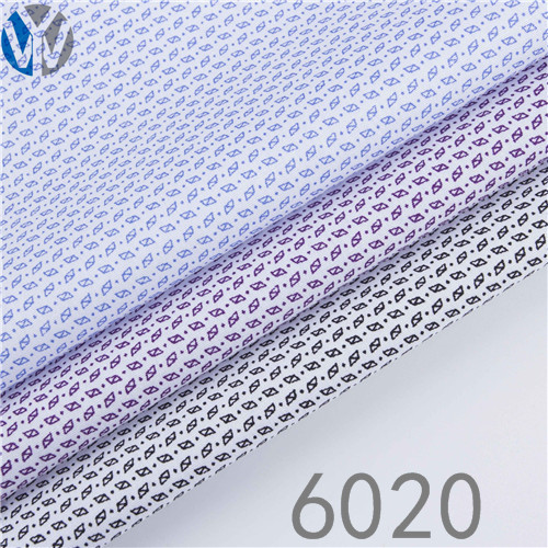 CVC poplin print shirt dress fabric 6020