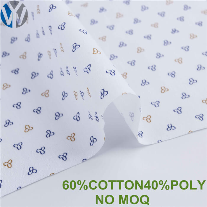 CVC poplin print shirt dress fabric 6021 4