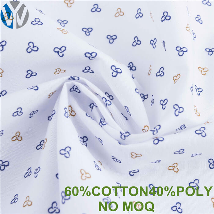 CVC poplin print shirt dress fabric 6021 5