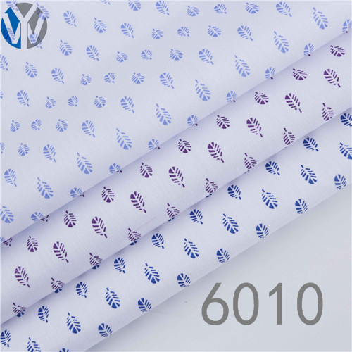 CVC poplin print shirt dress fabric 6010