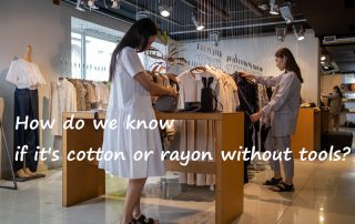 How do we know if it's cotton or rayon without tools